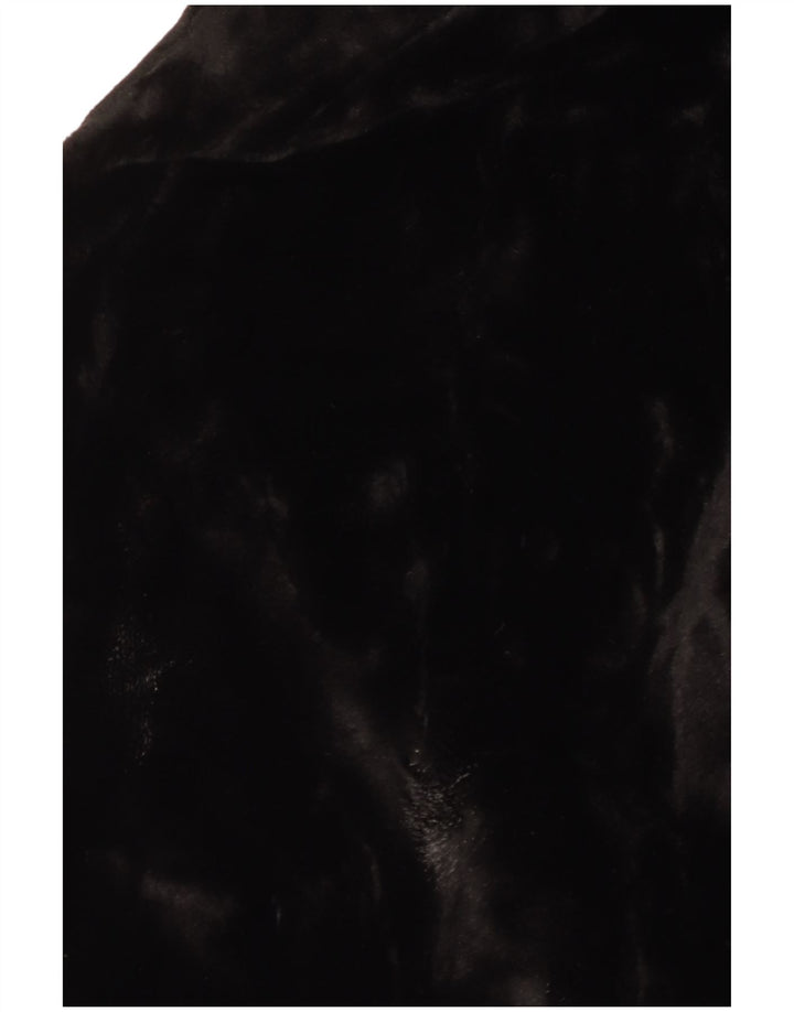 Misstwidd Womens Faux Fur Overcoat IT 44 Medium Black Acrylic