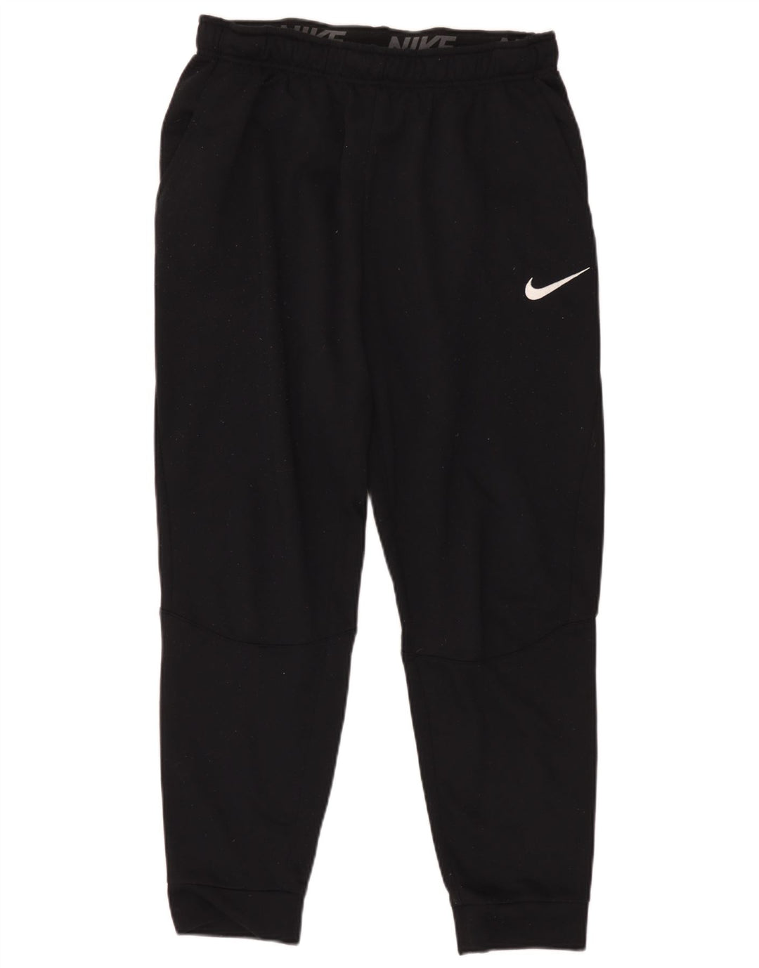 Nike Mens Dri Fit Tracksuit Trousers Joggers Large Black Polyester
