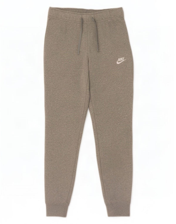 Nike Womens Tracksuit Trousers Joggers UK 8 Small Grey Cotton