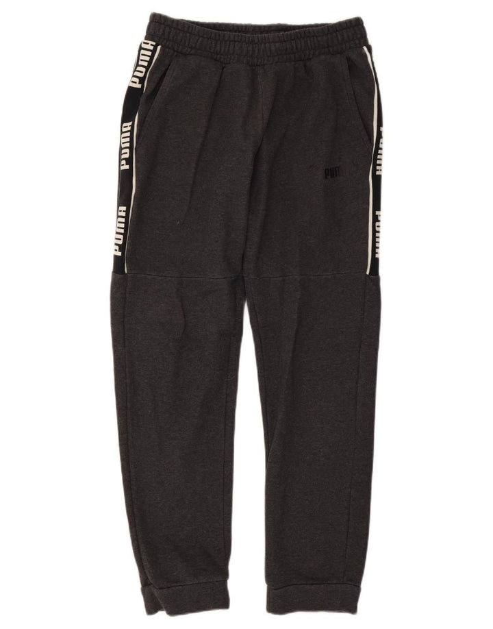 Puma Mens Tracksuit Trousers Joggers Medium Grey Cotton