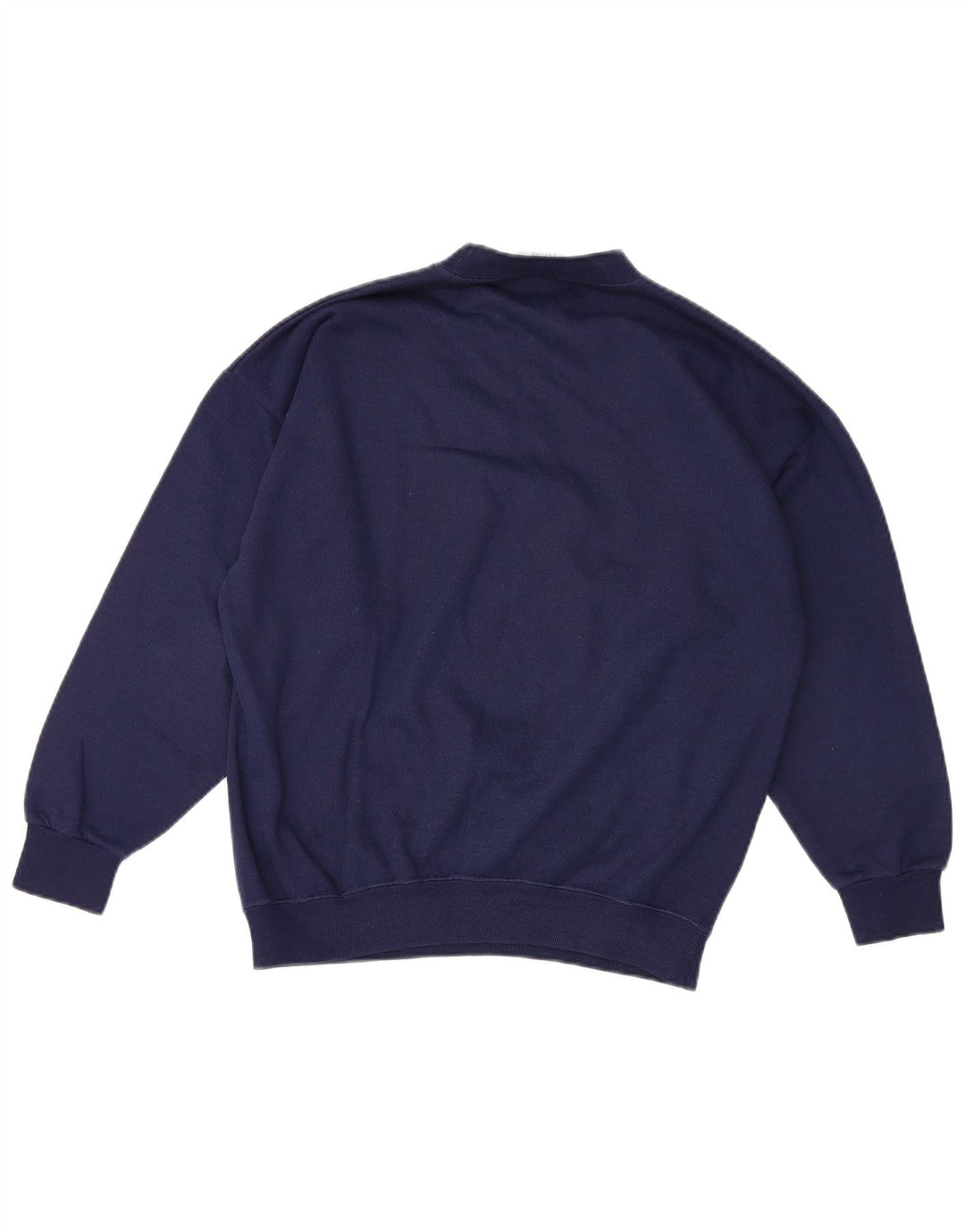 Acorn Womens Graphic Oversized Sweatshirt Jumper UK 10 Small Navy Blue