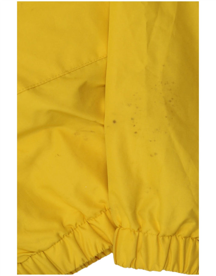 ELLESI Womens Graphic Hooded Anorak Jacket UK 14 Medium Yellow Polyester