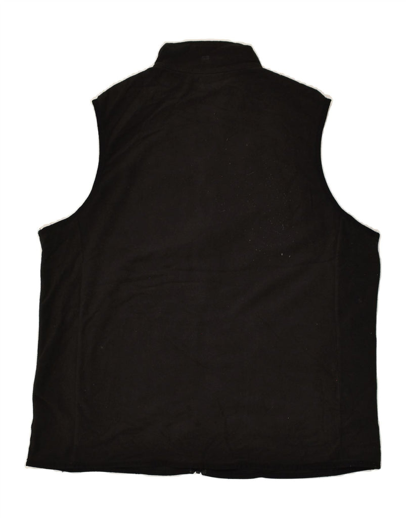 MOUNTAIN WAREHOUSE Mens Fleece Gilet UK 42 XL Black Polyester | Vintage Mountain Warehouse | Thrift | Second-Hand Mountain Warehouse | Used Clothing | Messina Hembry 