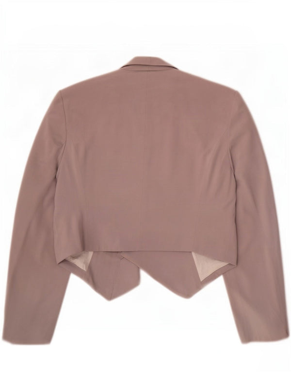 Topshop Womens Open Bolero Jacket UK 10 Small Purple Viscose
