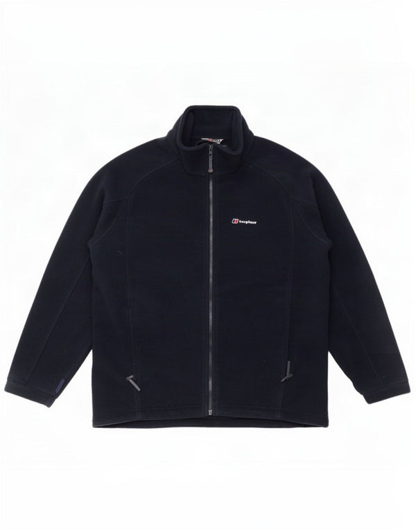 Berghaus Mens Liner Fleece Jacket UK 40 Large Navy Blue Polyester