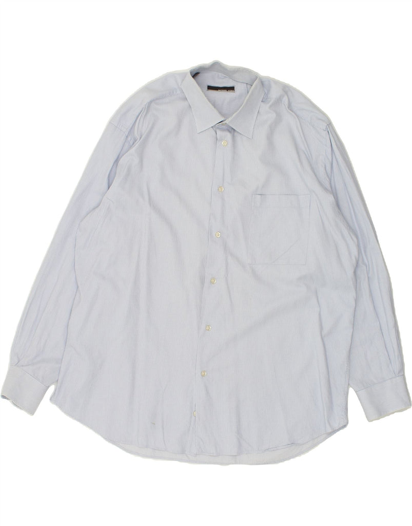 MICHAEL KORS Mens Shirt XL Blue Gingham Cotton | Vintage Michael Kors | Thrift | Second-Hand Michael Kors | Used Clothing | Messina Hembry 