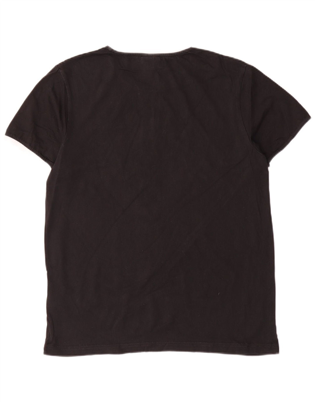 Ellesse Mens T-Shirt Top Medium Black Cotton