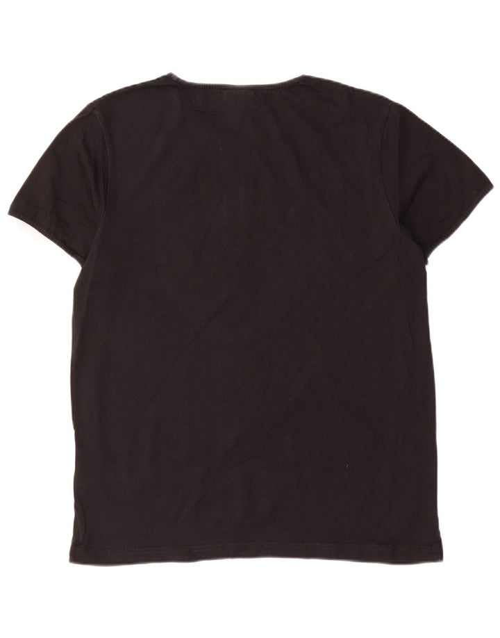 Ellesse Mens T-Shirt Top Medium Black Cotton