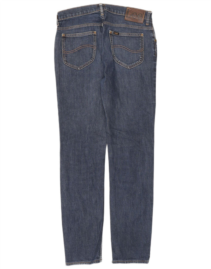 Lee Mens Rider Slim Jeans W30 L32 Navy Blue Cotton