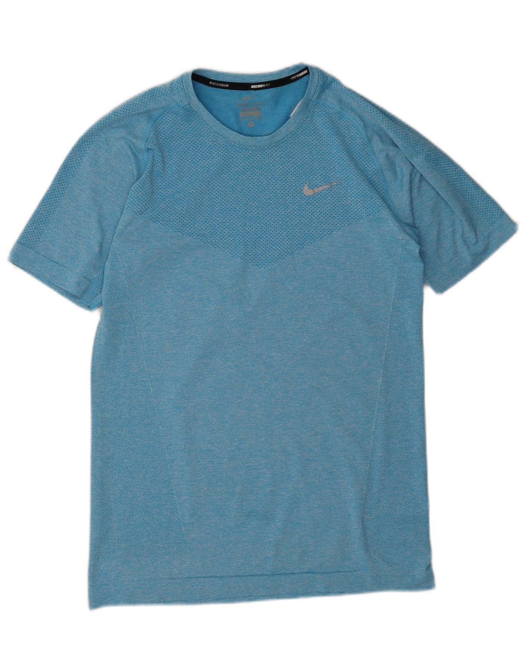 Nike Mens Dri Fit T-Shirt Top Small Blue Flecked Polyester