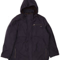 Calvin Klein Mens Hooded Windbreaker Jacket UK 42 XL Navy Blue Polyester