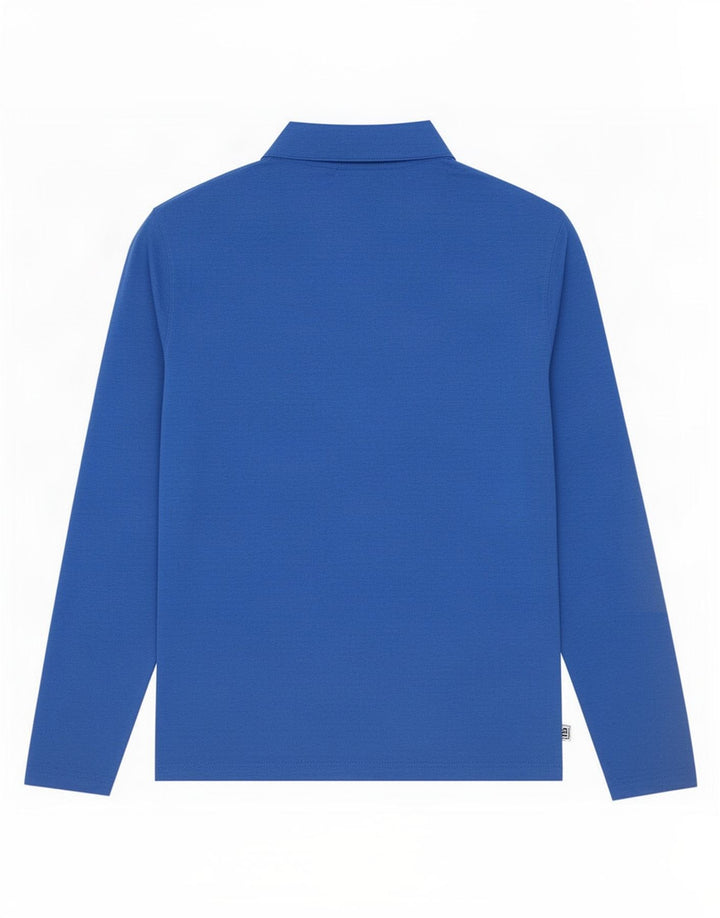 Calvin Klein Mens Zip Neck Pullover Tracksuit Top Large Blue Polyester