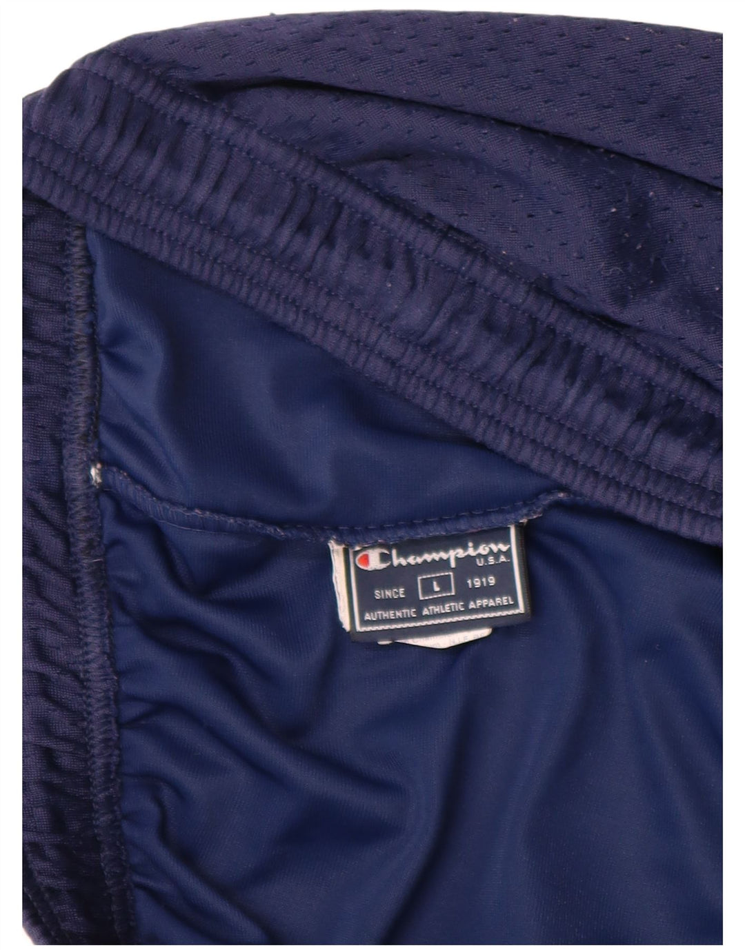 Champion Mens Sport Shorts Large  Navy Blue Polyester