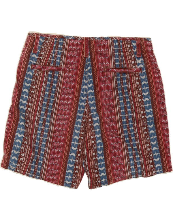EDDIE BAUER Womens Chino Shorts US 4 Small W29 Multicoloured Striped