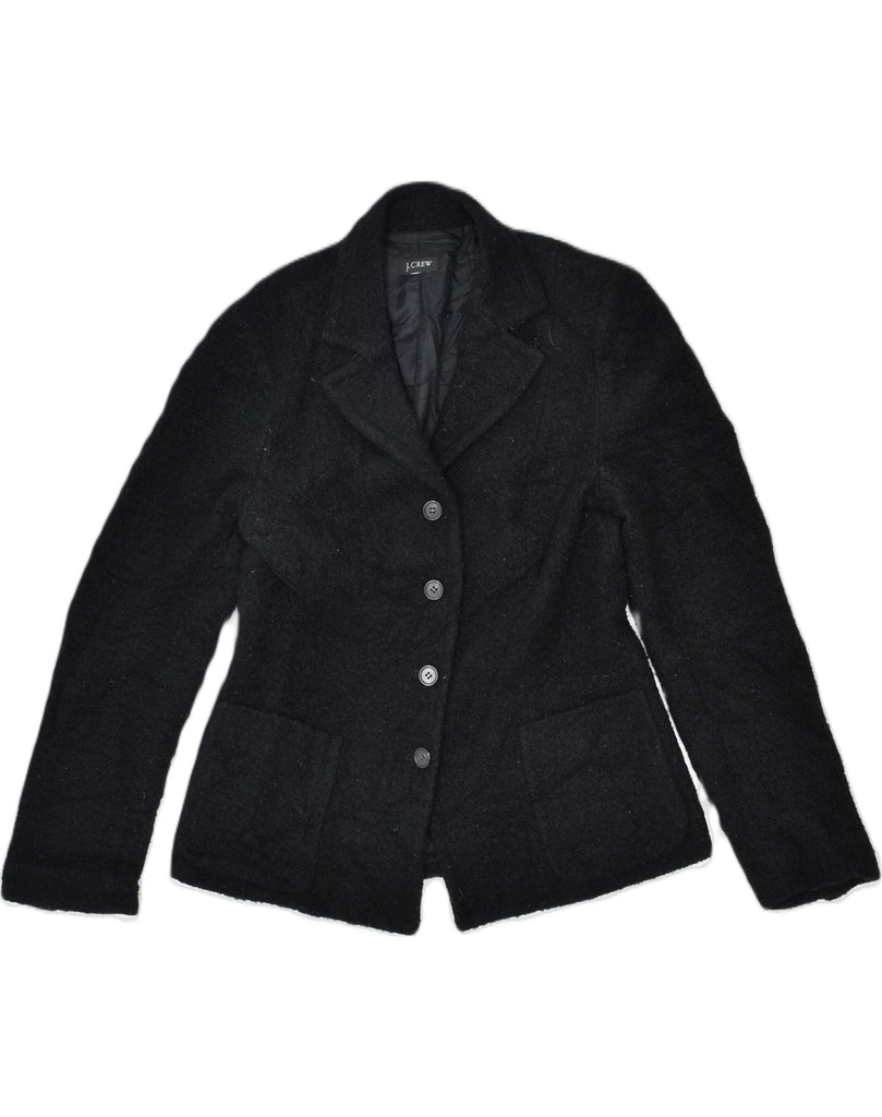 J. CREW Womens 4 Button Blazer Jacket UK 10 Small Black | Vintage | Thrift | Second-Hand | Used Clothing | Messina Hembry 