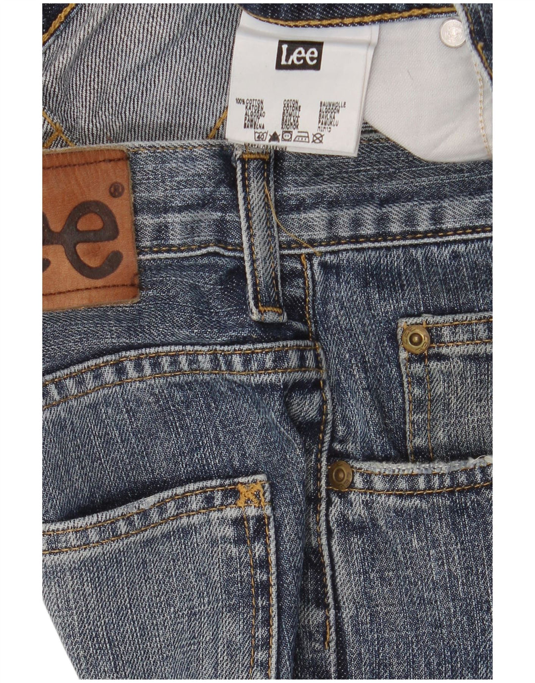 Lee Mens Seattle Straight Jeans W31 L30 Blue Cotton