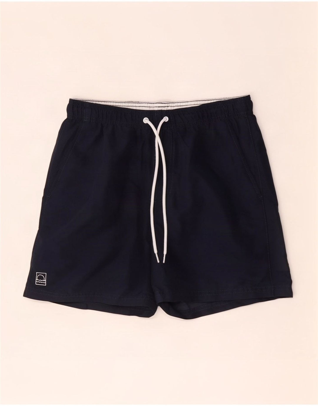 Marks & Spencer Mens Swimming Shorts Small Navy Blue Polyester