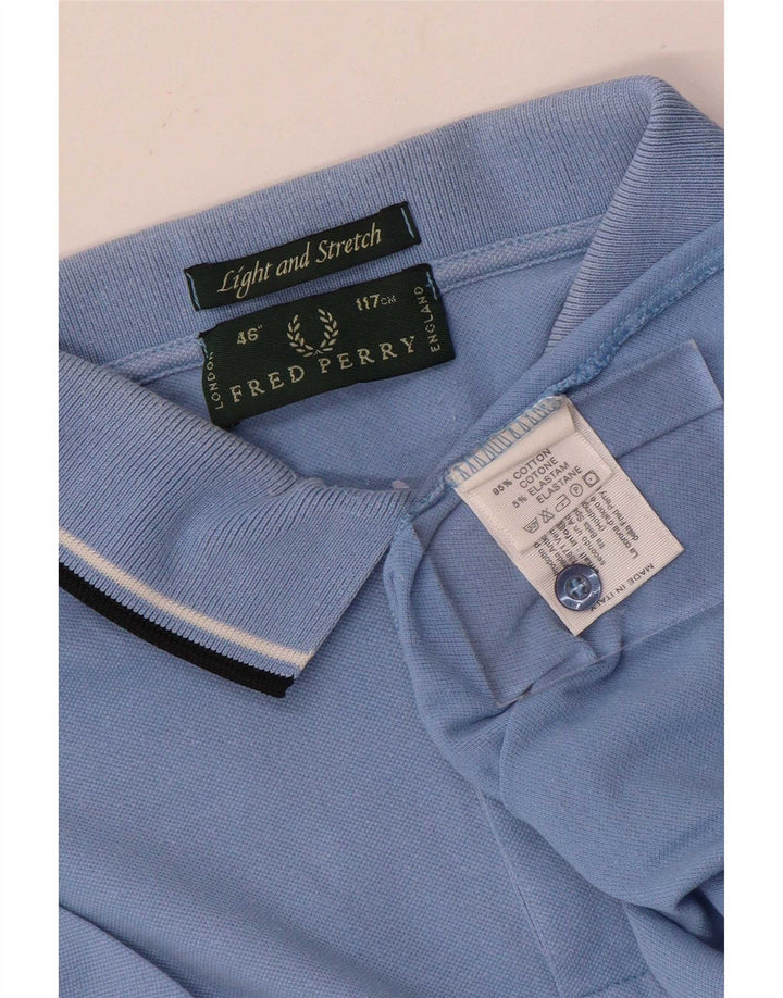 Fred Perry Mens Light and Stretch Polo Shirt Large Blue