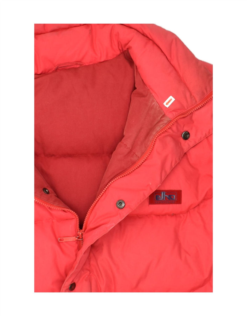 ELHO Mens Padded Jacket IT 58 4XL Red Polyester | Vintage Elho | Thrift | Second-Hand Elho | Used Clothing | Messina Hembry 