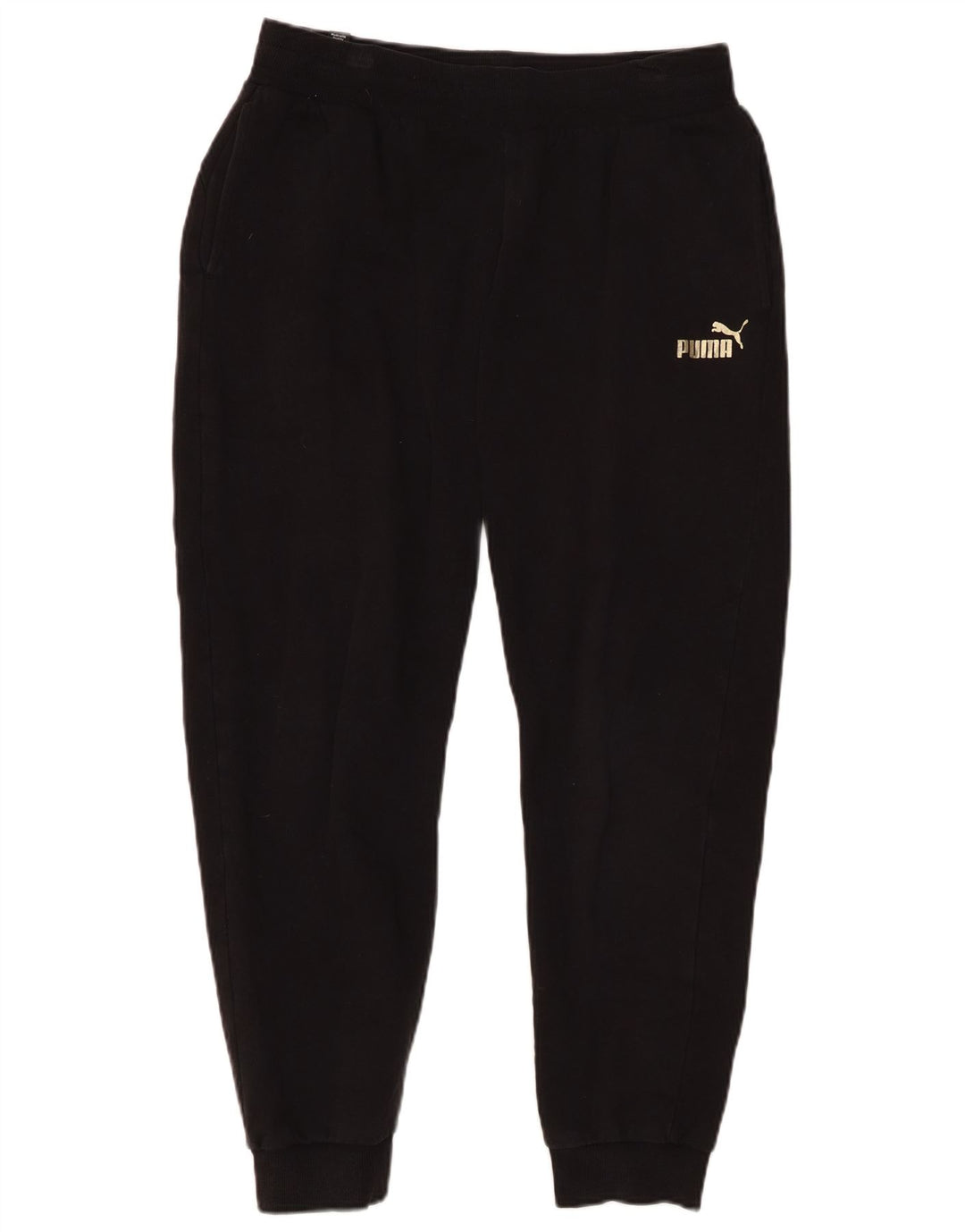 PUMA Womens Tracksuit Trousers Joggers UK 14 Medium  Black Cotton