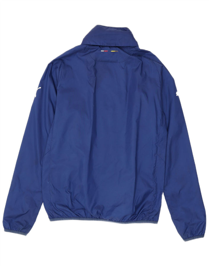 Puma Mens Arsenal Hooded Rain Jacket UK 38 Medium Blue Nylon