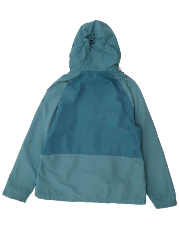 Mountain Warehouse Womens Hooded Rain Jacket UK 16 Large Blue Polyester