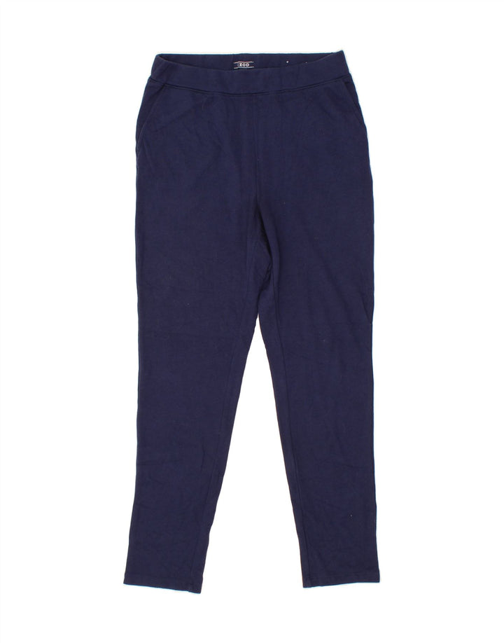 IZOD Womens Leggings UK 12 Medium  Navy Blue Polyester Vintage Izod and Second-Hand Izod from Messina Hembry 