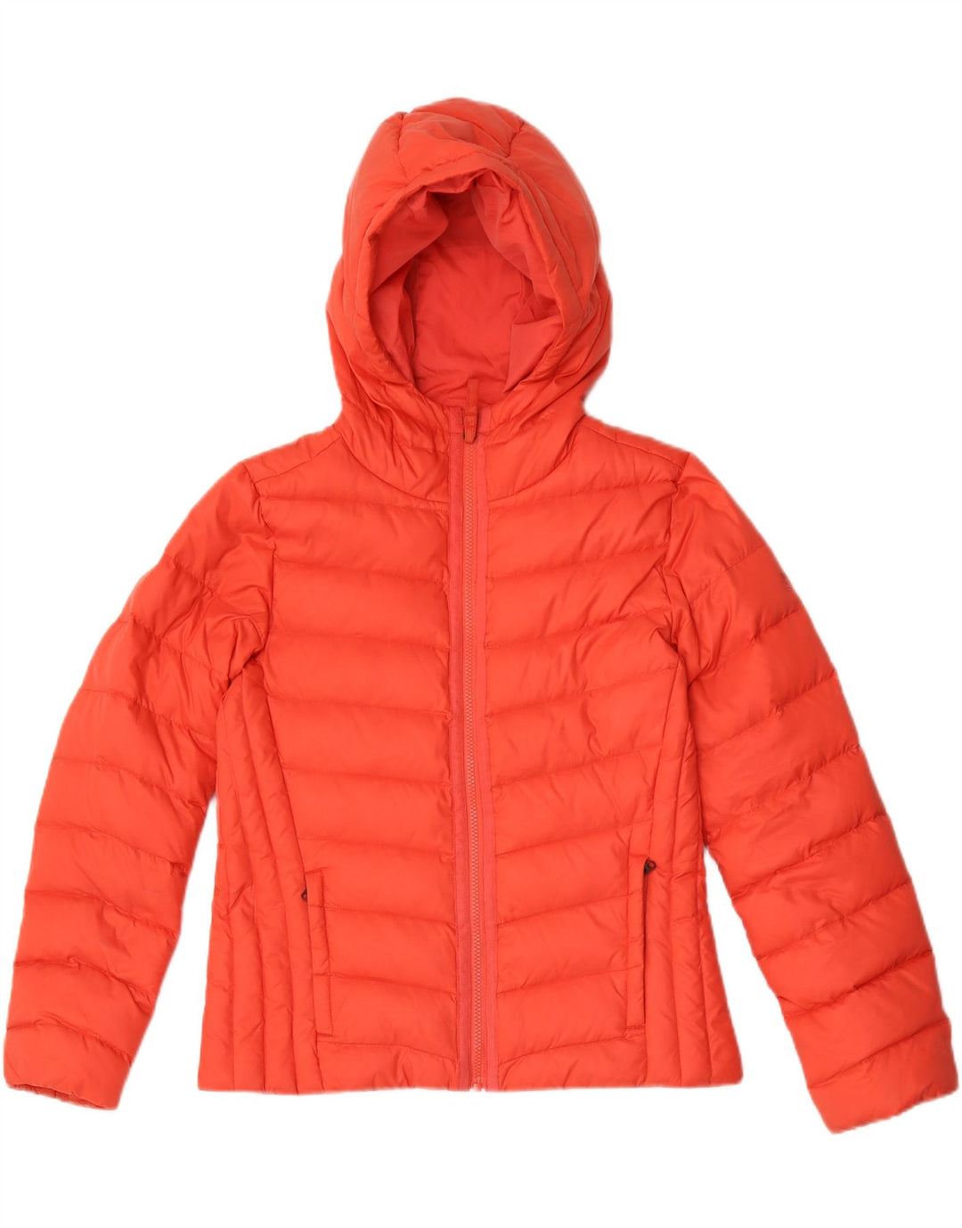 Timberland Womens Hooded Padded Jacket UK 10 Small Red Nylon