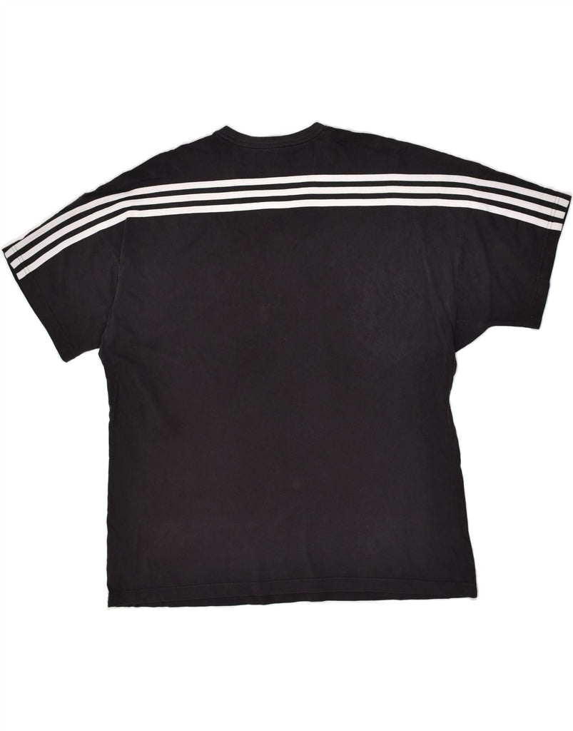 ADIDAS Mens T-Shirt Top XL Black Cotton | Vintage Adidas | Thrift | Second-Hand Adidas | Used Clothing | Messina Hembry 