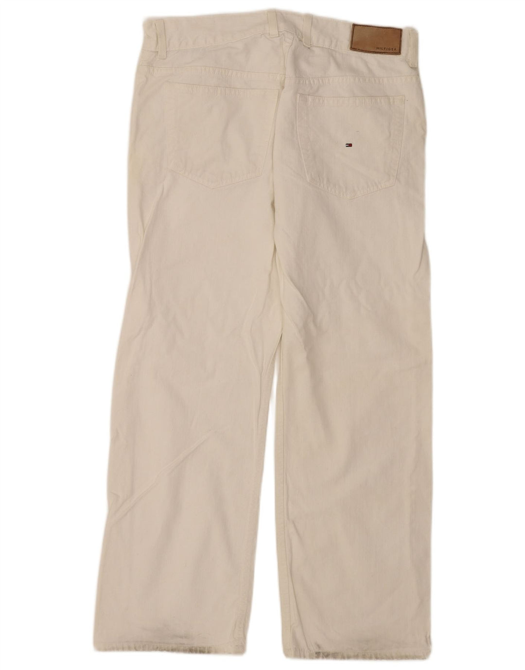 Tommy Hilfiger Mens Straight Jeans W36 L30 White Cotton