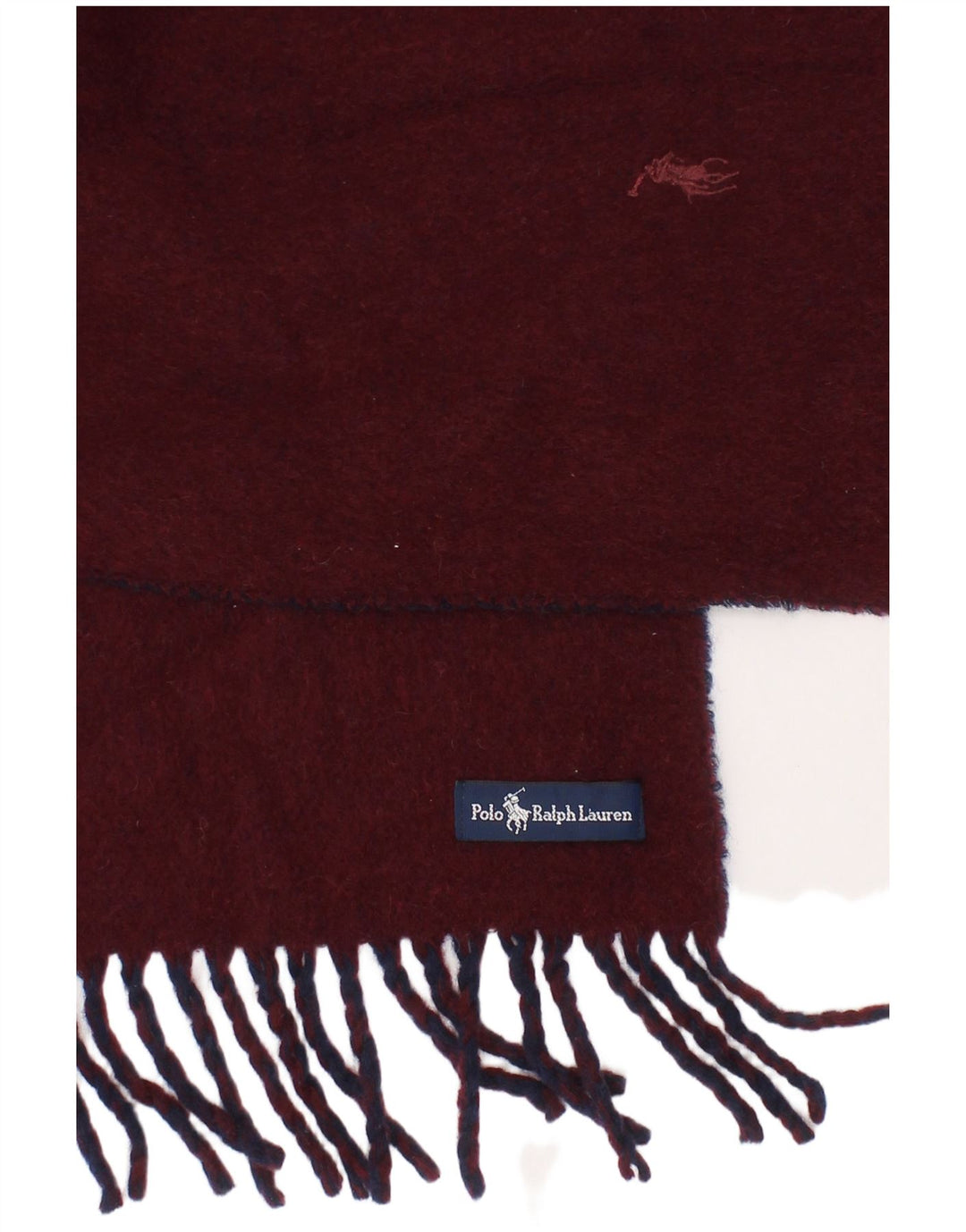 Polo Ralph Lauren Mens Rectangle Scarf One Size Burgundy Classic