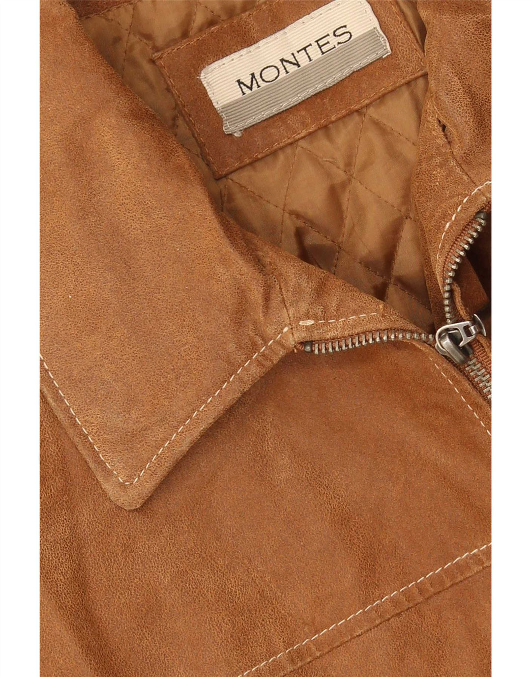 Montes Mens Suede Jacket UK 42 XL Brown