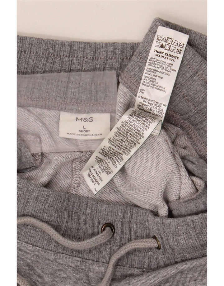 Marks & Spencer Mens Tracksuit Trousers Large  Grey Flecked Cotton