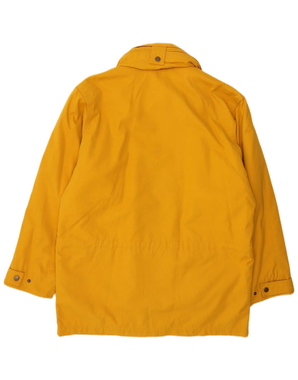 Ciesse Piumini Mens Hooded Loose Fit Windbreaker Coat IT 48 Medium Yellow