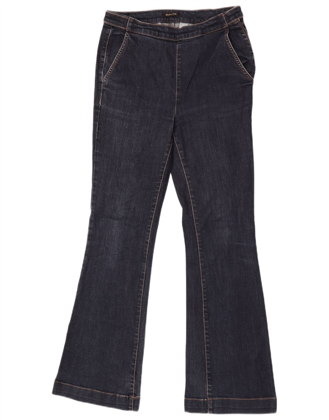 Massimo Dutti Womens Flared Jeans EU 36 XS W26 L30 Navy Blue