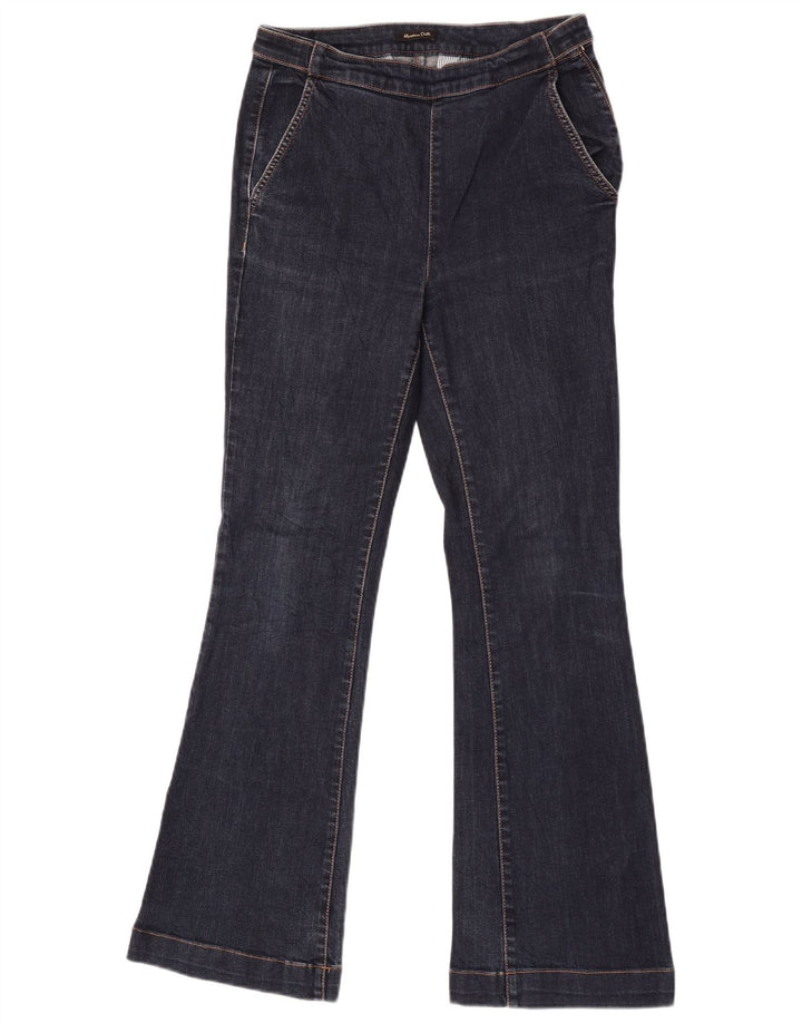 Massimo Dutti Womens Flared Jeans EU 36 XS W26 L30 Navy Blue