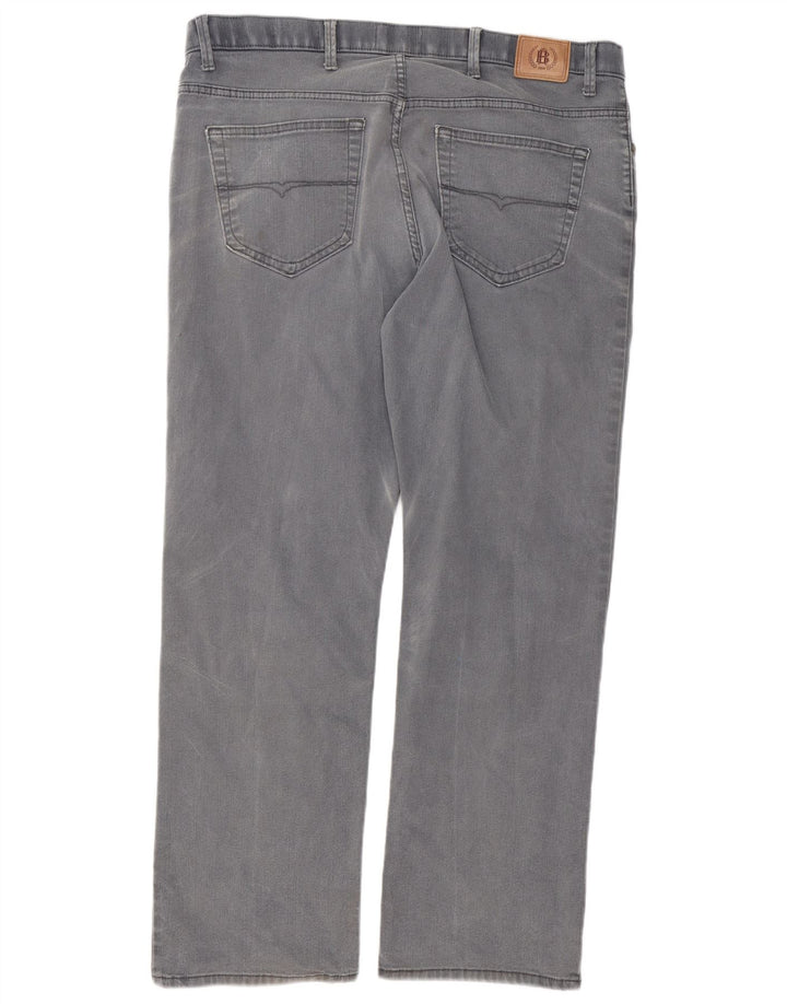 Marks & Spencer Mens Blue Harbour Straight Jeans W38 L31 Grey Cotton