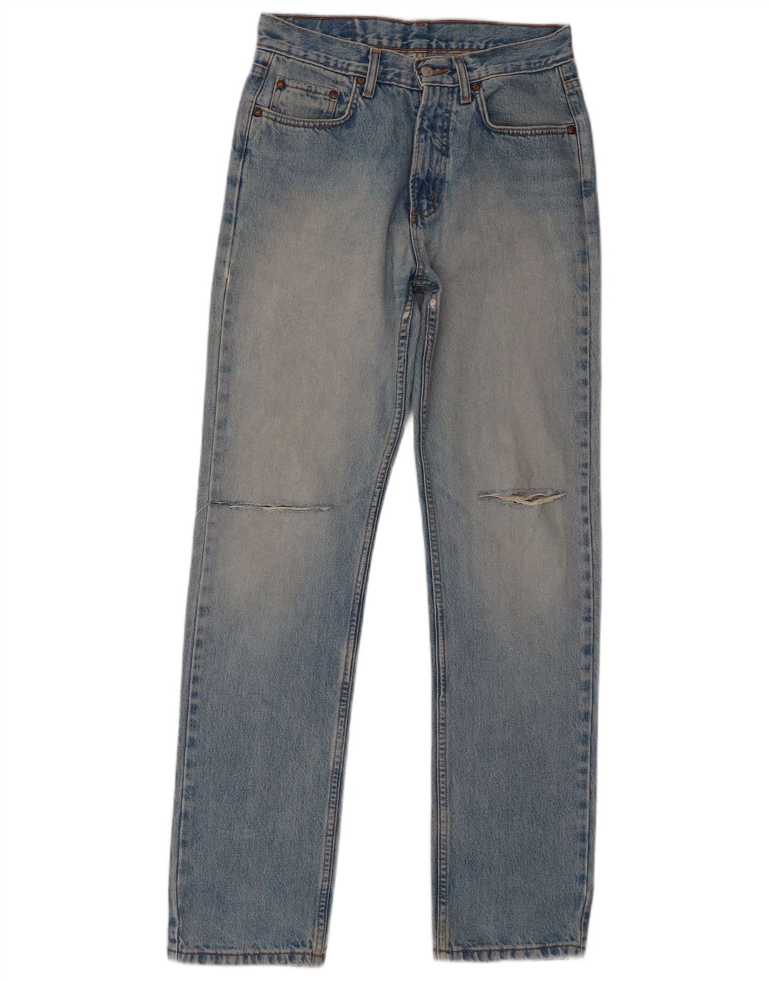 Carrera Mens Distressed Slim Jeans W31 L33 Blue Cotton