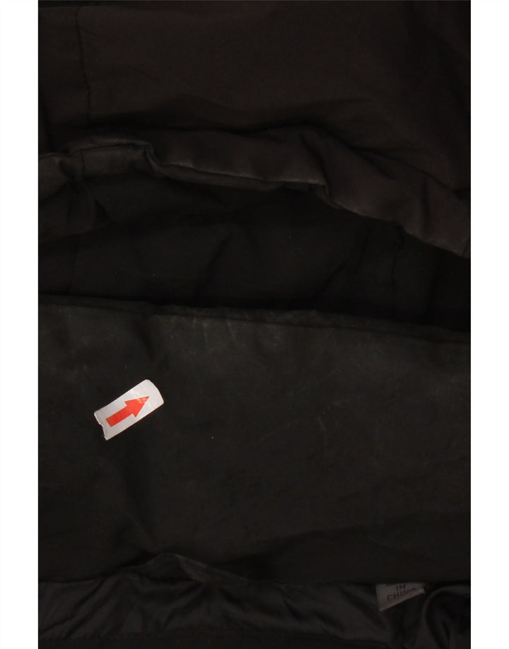 Superdry Mens Hooded Padded Jacket UK 40 Large Black Polyester