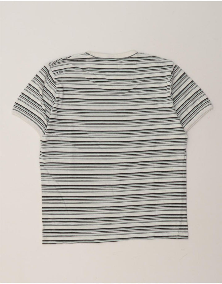 Nike Mens T-Shirt Top Medium Multicoloured Striped
