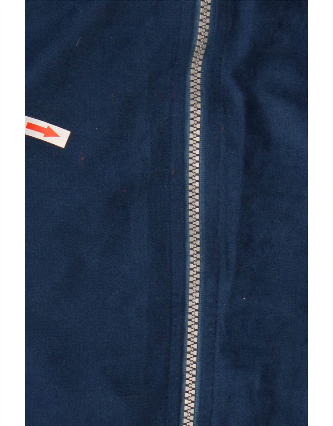 Aesse Mens Velour Tracksuit Top Jacket 2XL Navy Blue Colourblock Polyester