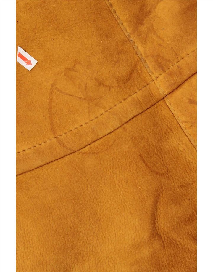 Vintage Womens Hooded Shearling Jacket EU 44 XL Beige Shearling