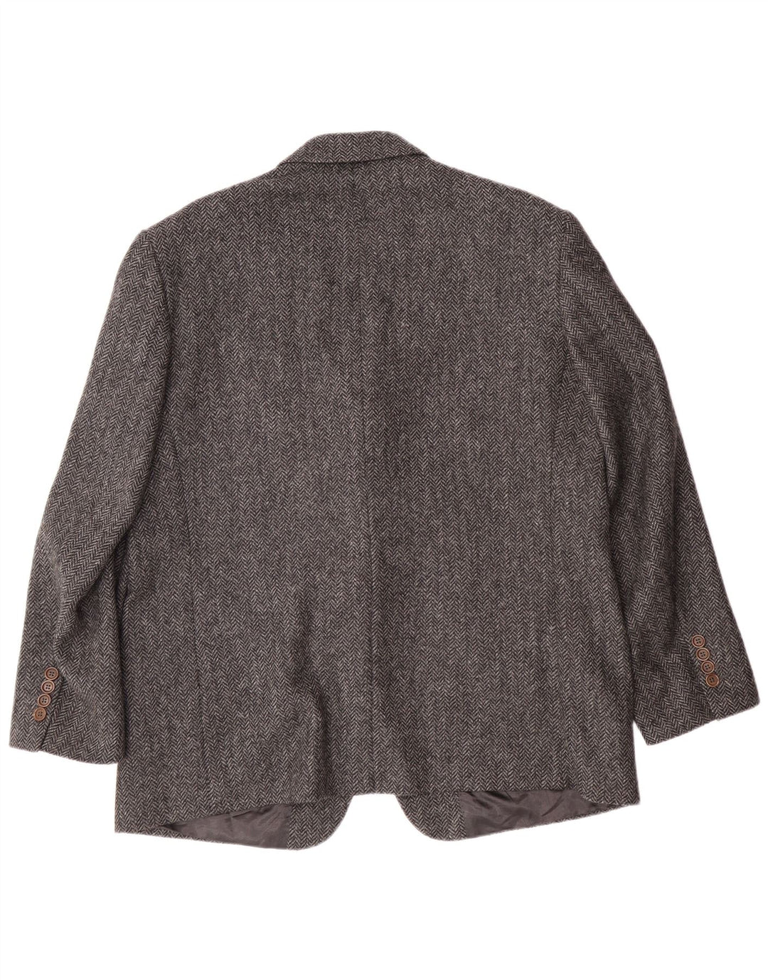 PRANDINA Mens 3 Button Blazer Jacket IT 51 Large Grey Herringbone