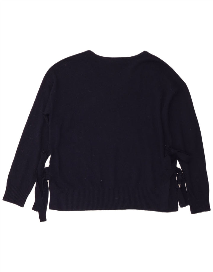 Esprit Womens Boat Neck Jumper Sweater UK 14 Medium Navy Blue
