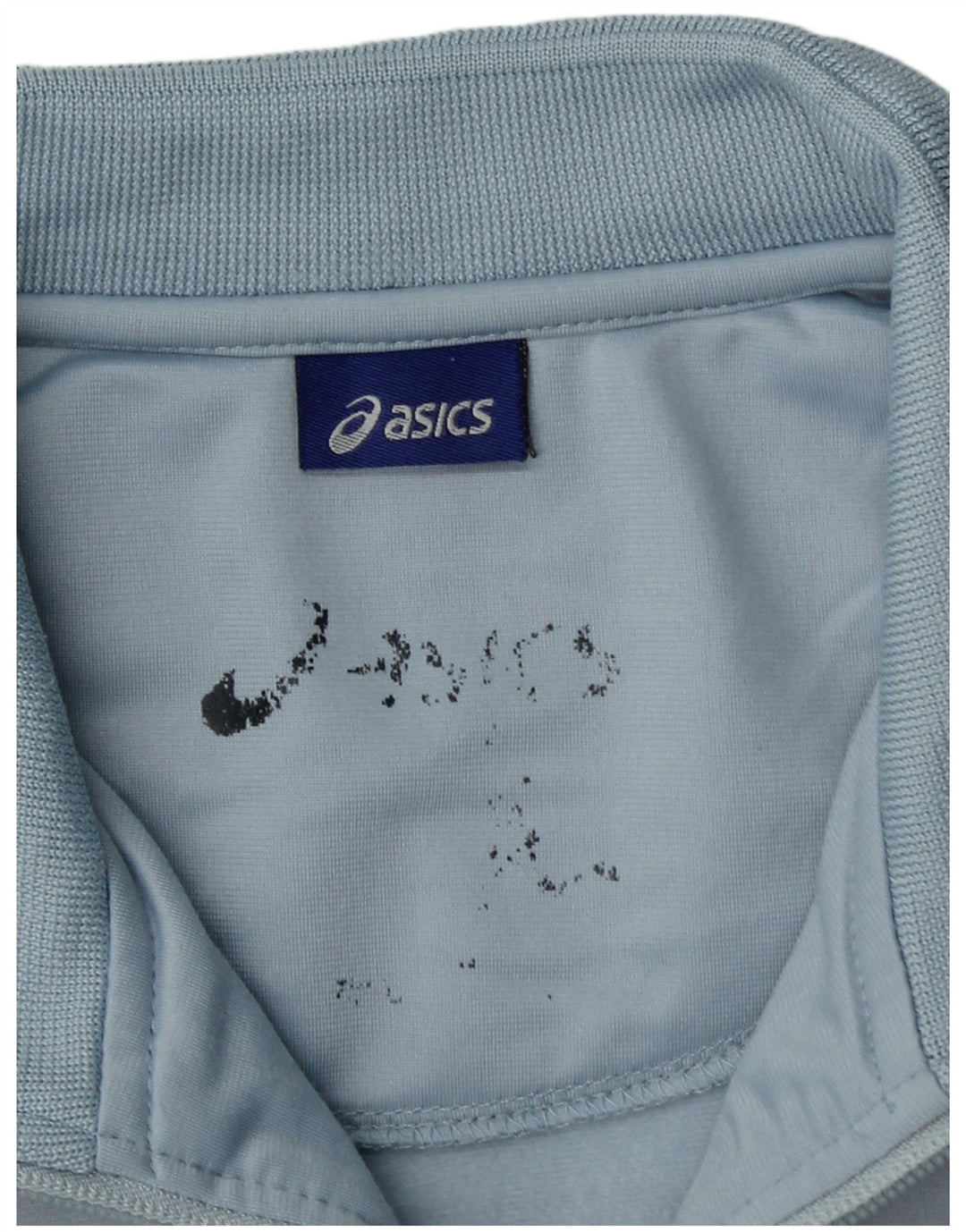 Asics Mens Tracksuit Top Jacket Medium Blue Polyester