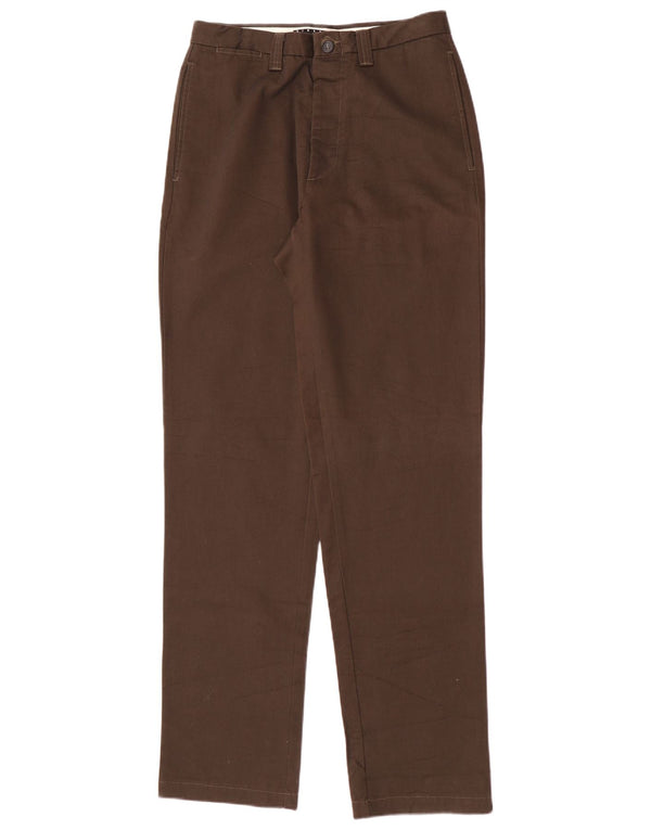 Sisley Mens Straight Chino Trousers IT 46 Small W30 L34 Khaki Cotton