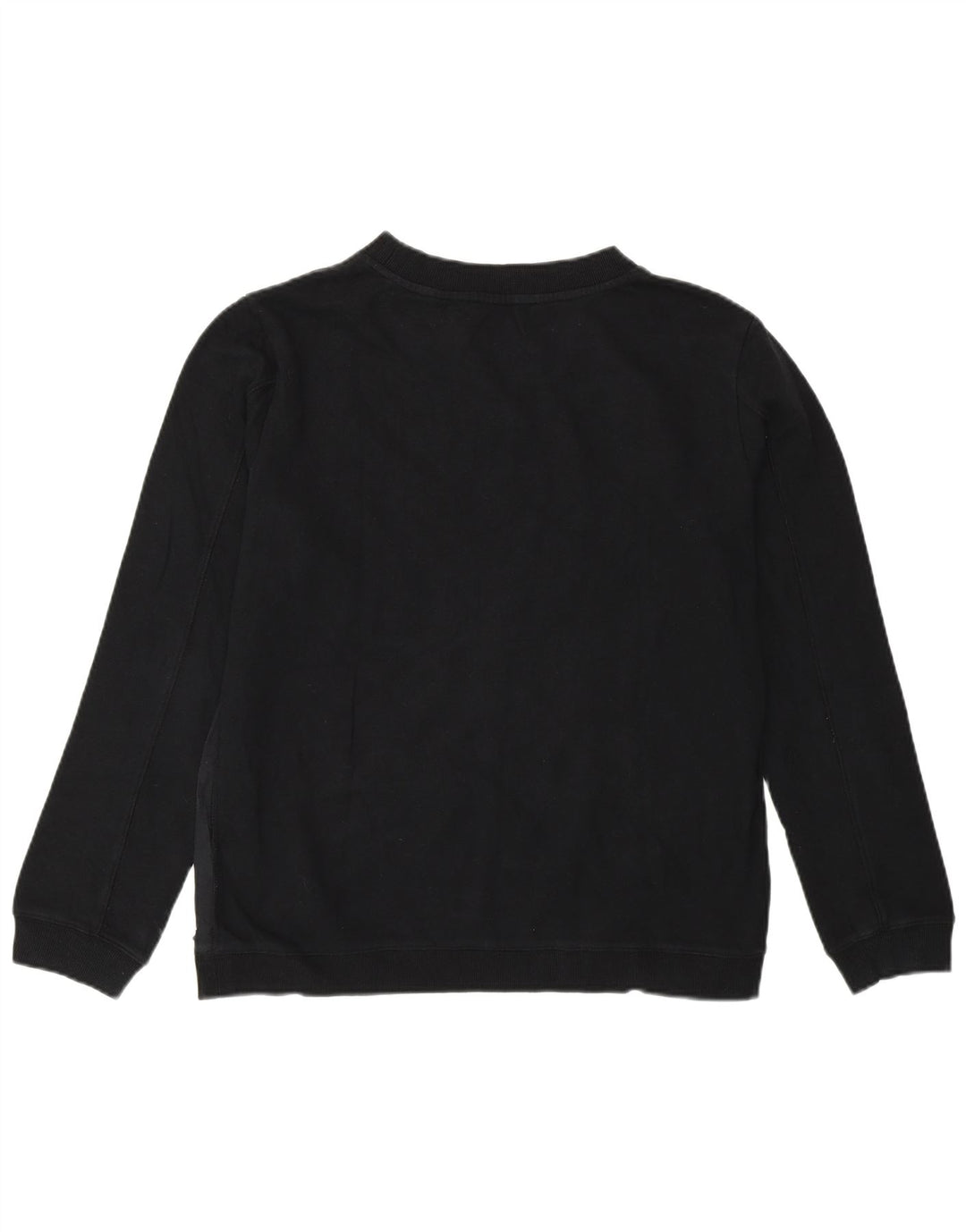 Diesel Womens Graphic Sweatshirt Jumper UK 14 Large Black