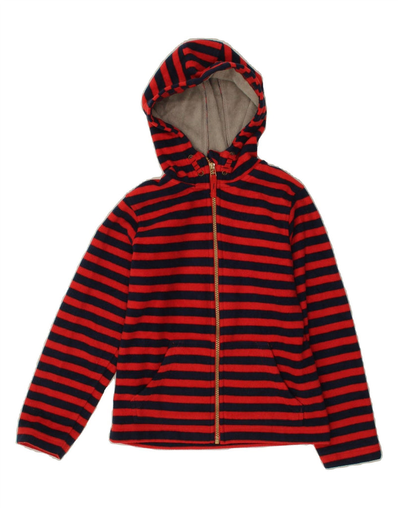 MOUNTAIN WAREHOUSE Boys Hooded Fleece Jacket 9-10 Years Red Striped Vintage Mountain Warehouse and Second-Hand Mountain Warehouse from Messina Hembry 