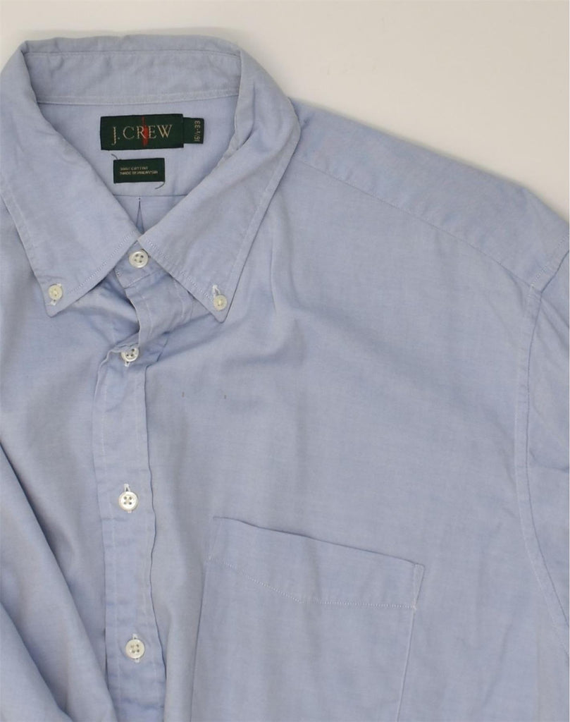 J. CREW Mens Shirt Size 16 1/2  Large Blue Cotton | Vintage J. Crew | Thrift | Second-Hand J. Crew | Used Clothing | Messina Hembry 