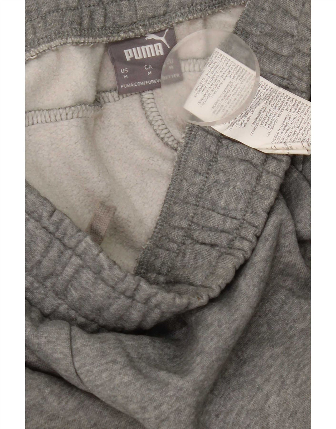 Puma Mens Tracksuit Trousers Joggers Medium Grey Cotton